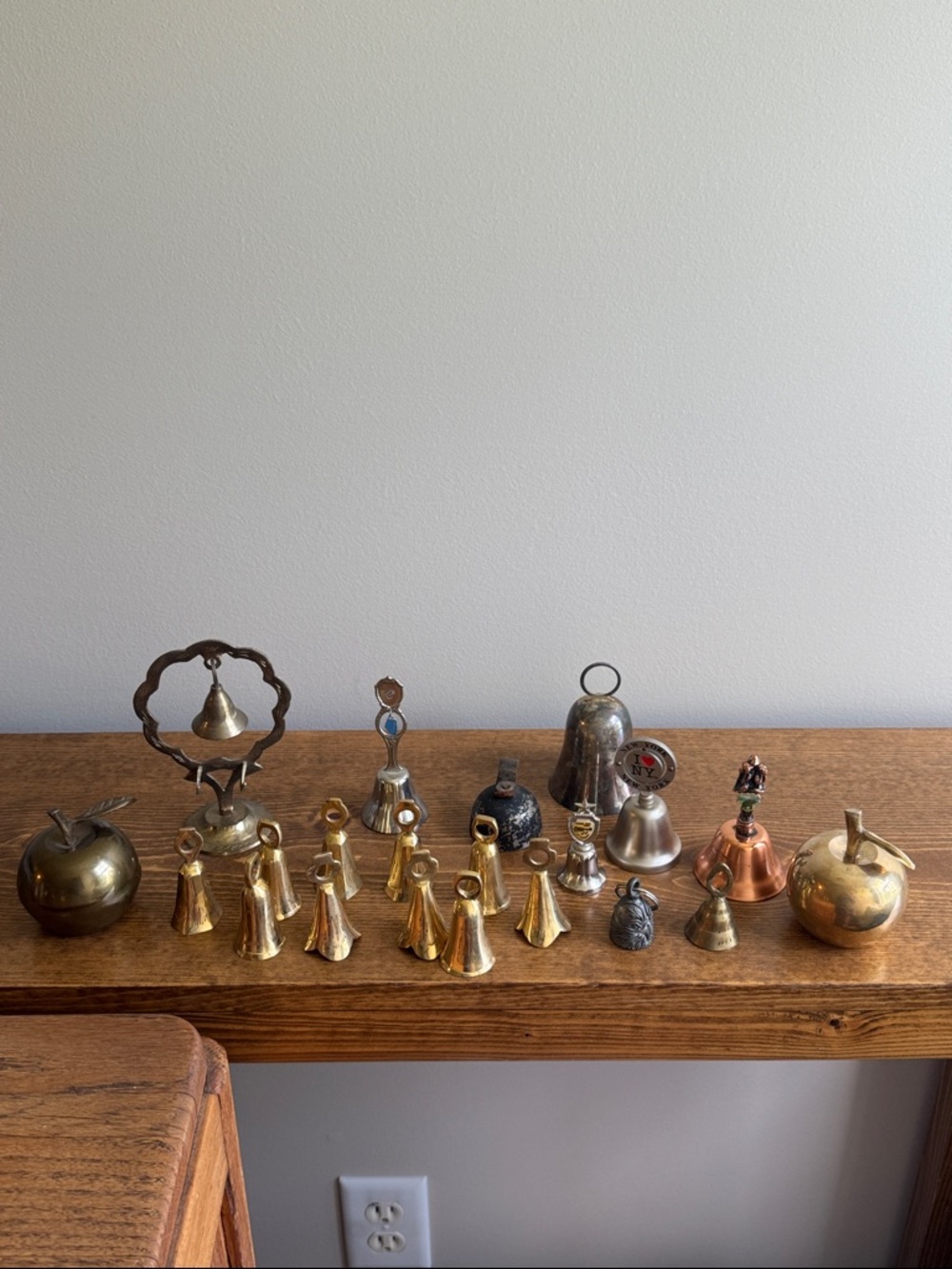 Vintage Brass and Metal Bell Collection - Mixed Metals
